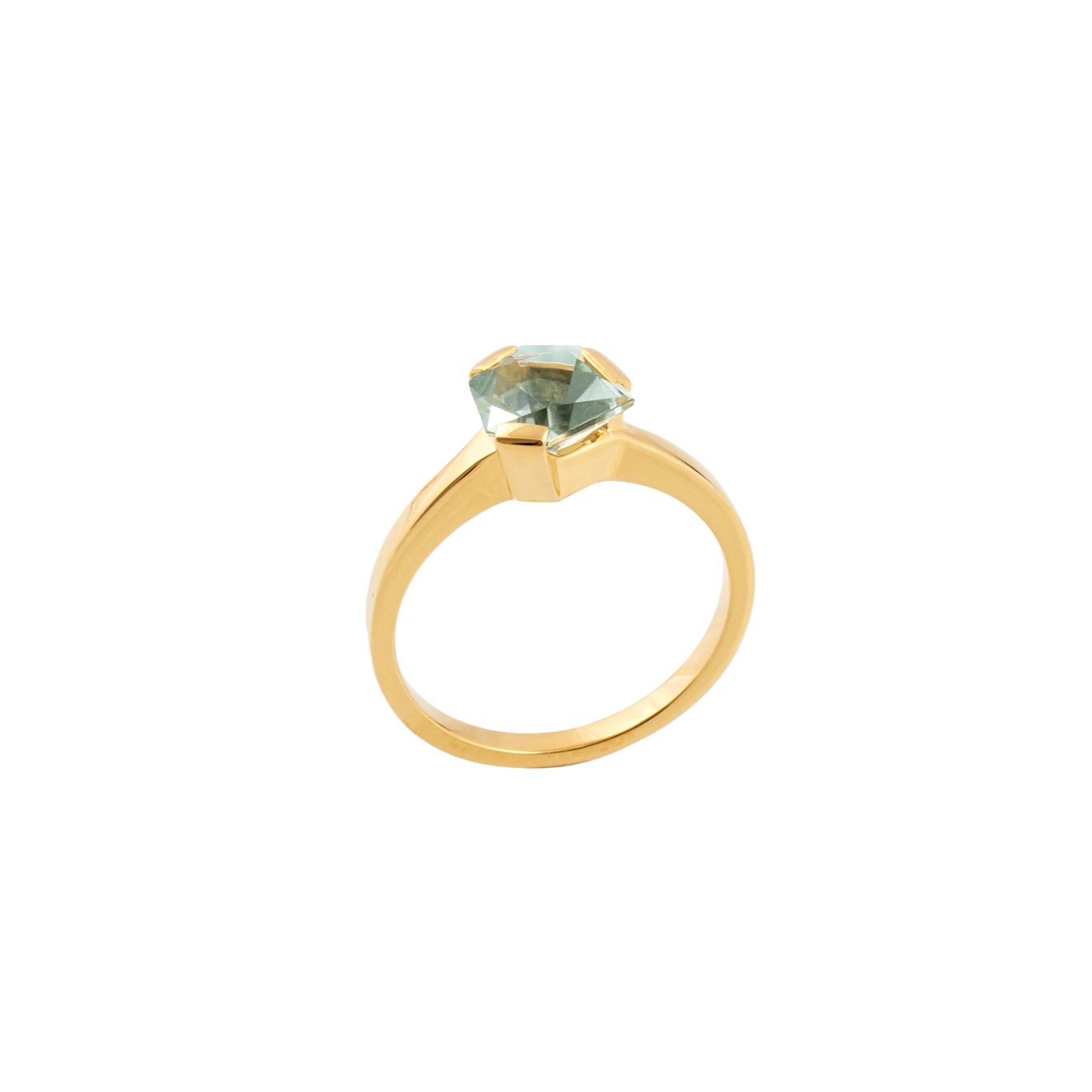 Woman Ring mit Prasiolith