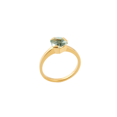 Woman Ring mit Prasiolith