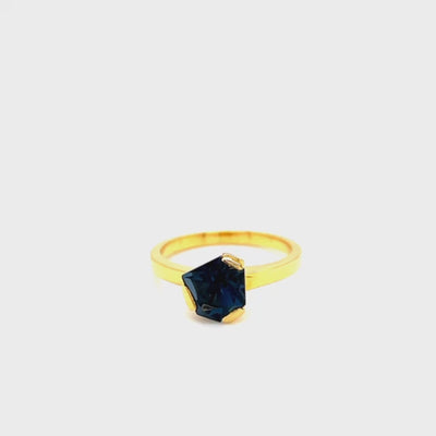 Woman Ring mit London Blue Topas