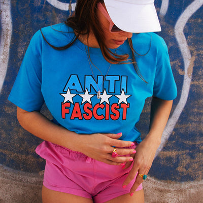 Anti Fascist Skateboard Halskette